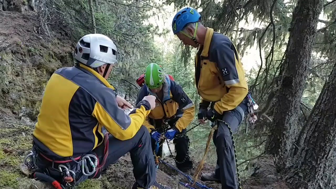 Bergrettung Grächen Rettungsübung 2018