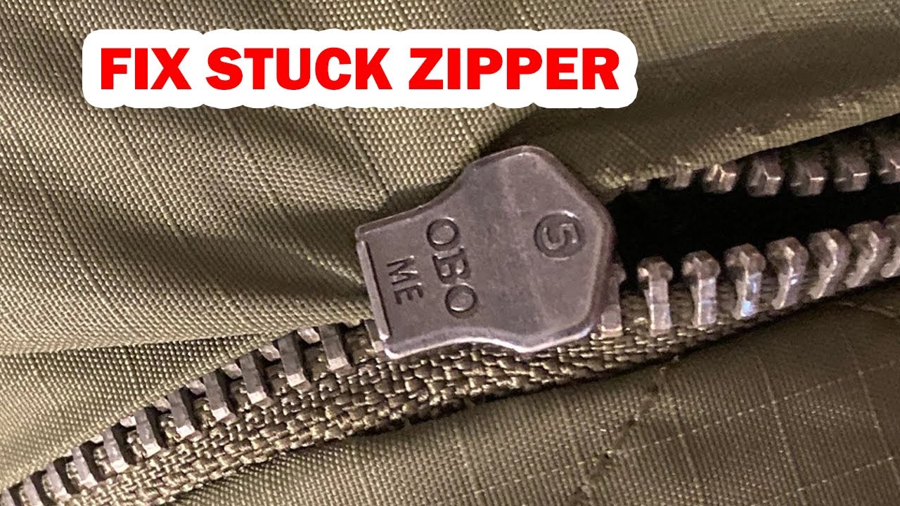 How to fix a stuck zipper | Without any damage