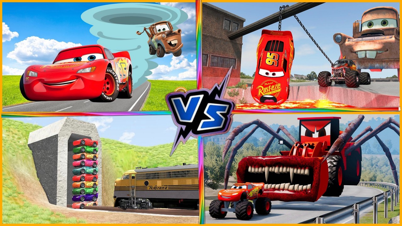 MCQUEEN VS MUTANT MONSTERS! 🏎️🆚👹 EPIC BATTLE