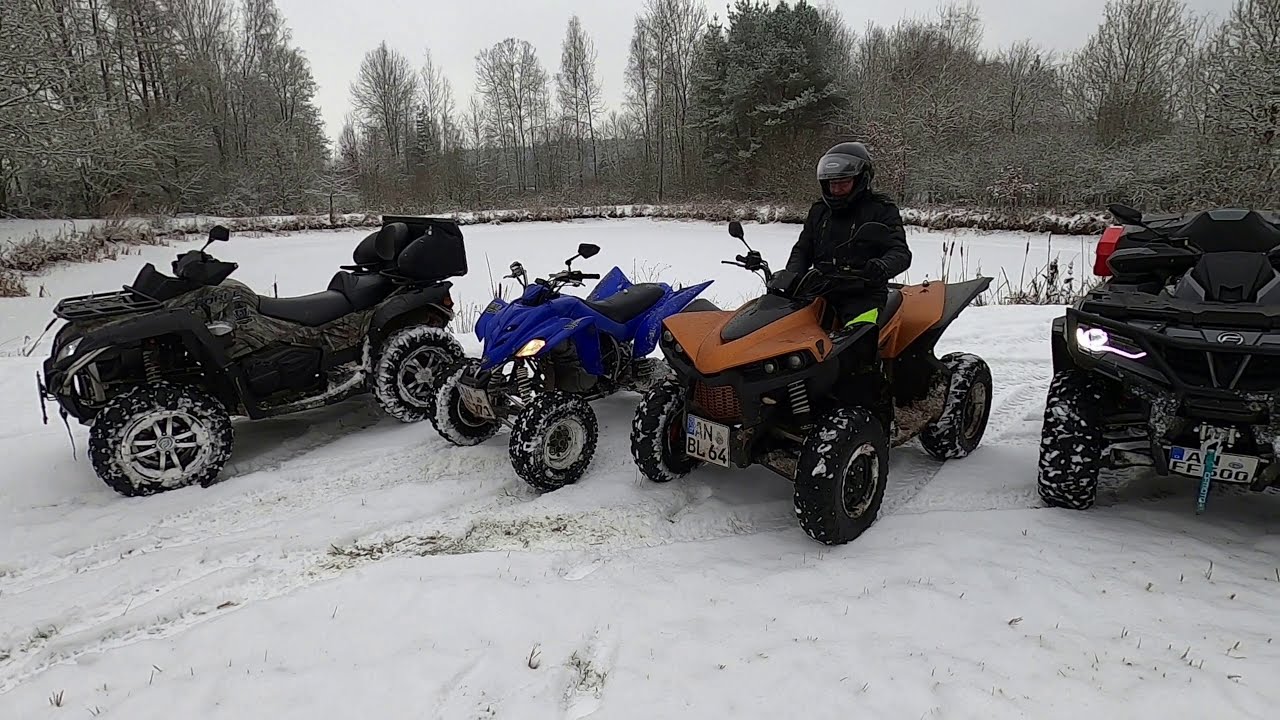 Wir drehen VOLL durch!!!  Mit 2 CFMoto, Yamaha Raptor 660 und Cectek Kingcobra 500