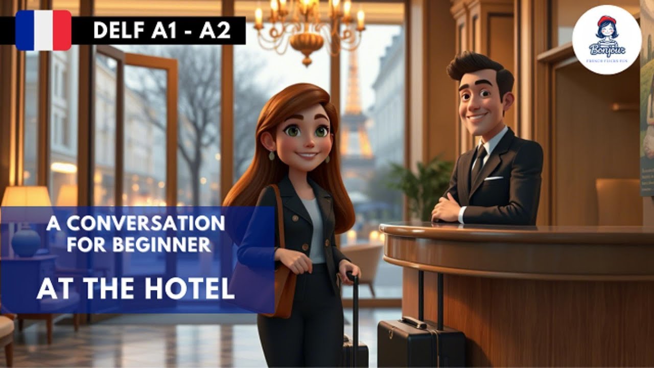 French Conversation at a Hotel | Beginner Level (DELF A1)