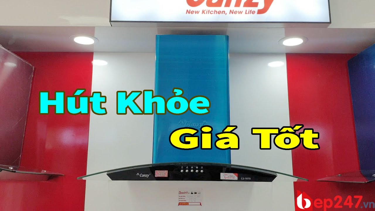 Máy Hút Mùi Canzy CZ 70TS | Tạm Biệt mùi thức ăn | BEP247.vn