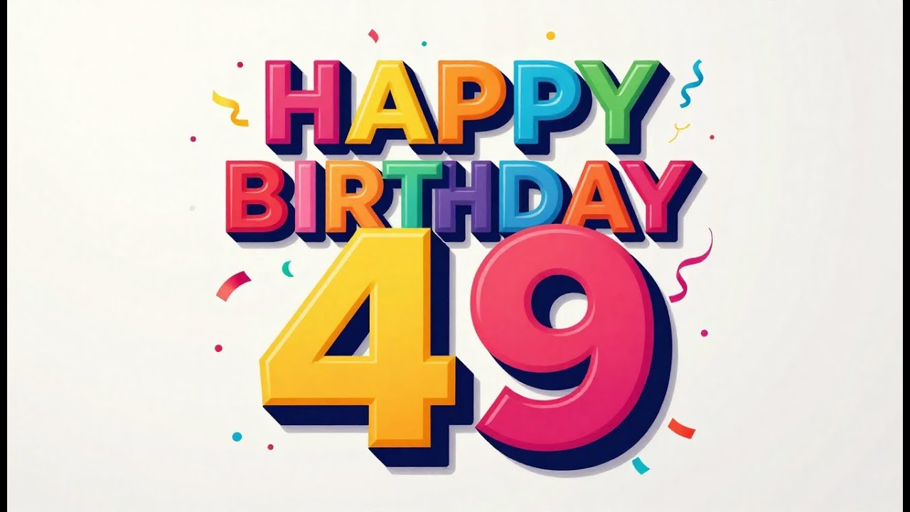 Happy Birthday To You 49 Years🎂🎁🎉Song for your celebration.#HappyBirthday #BirthdayCelebration