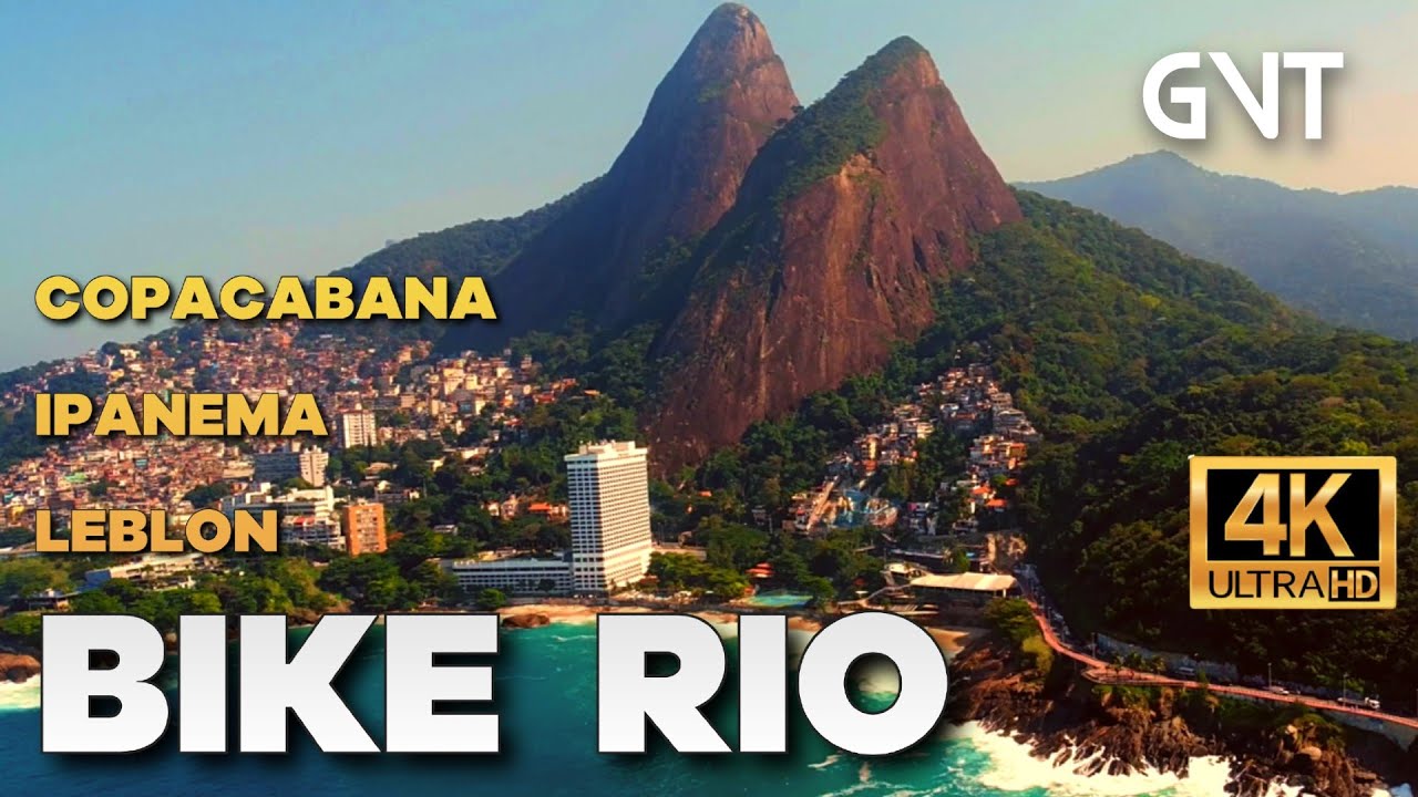 BIKE RIO -  Copacabana, Ipanema, Leblon & Leme pela ciclovia | 🇧🇷 Rio de Janeiro, Brazil |【4K】2021