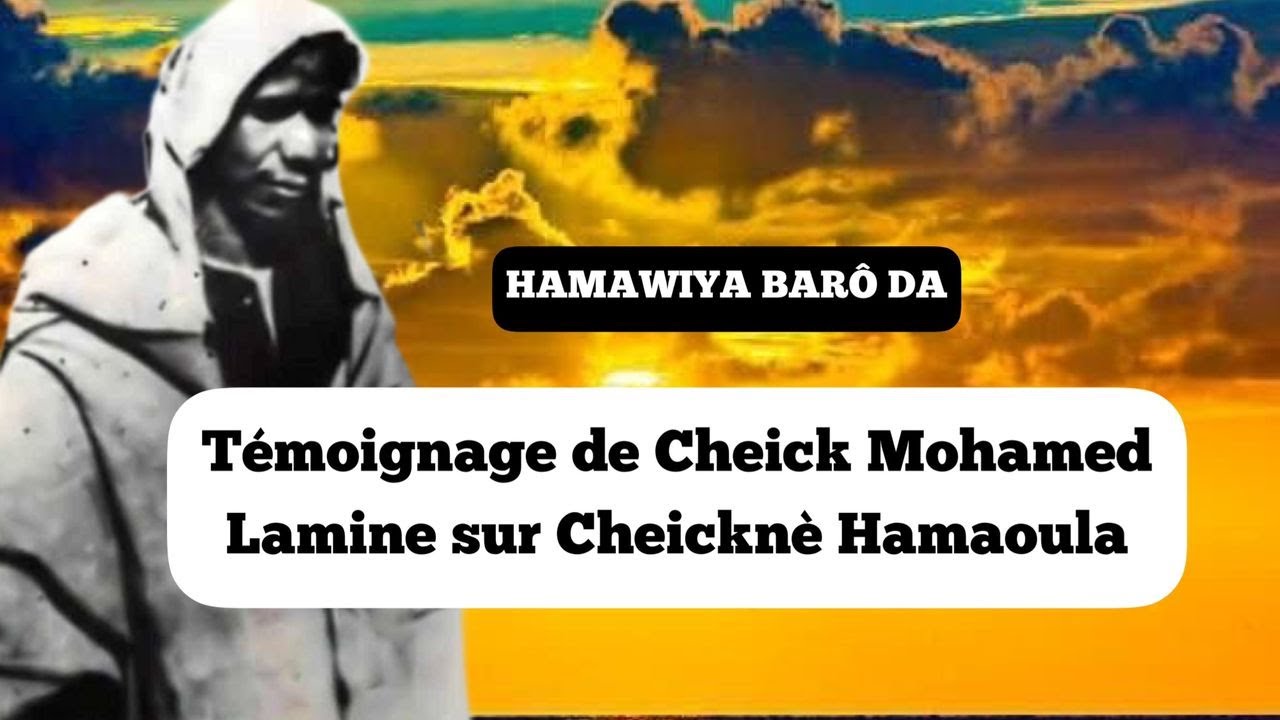 TEMOIGNAGE DE  CHEICK MOHAMED LAMINE SUR CHEICKNE HAMAOULLAH SUITE...