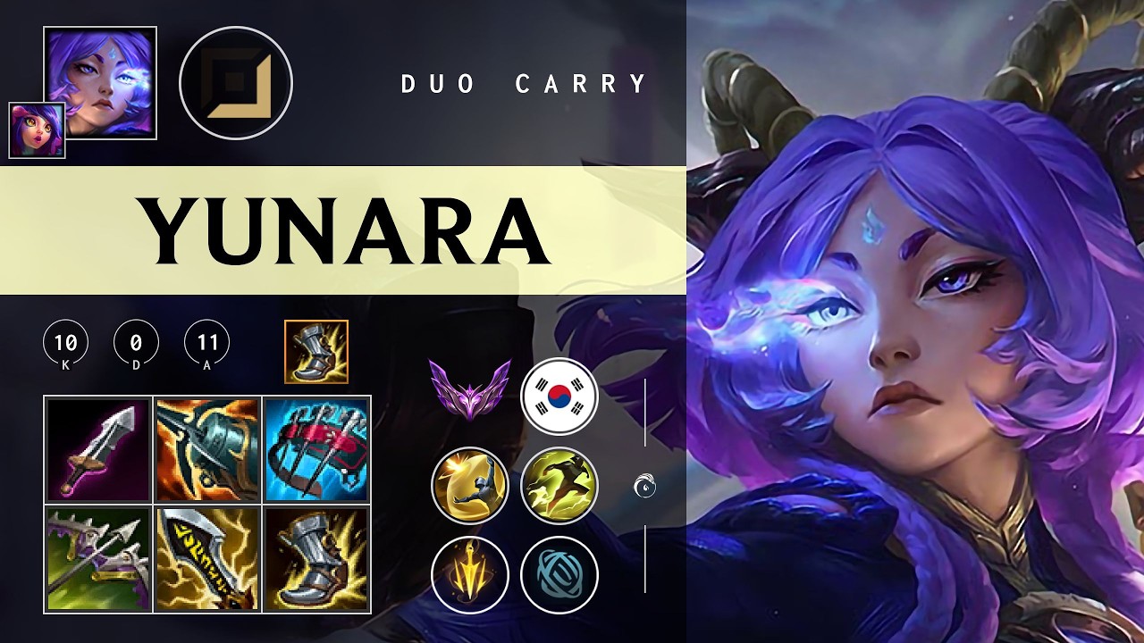Yunara Carry vs Jinx - KR Master Patch 26.04