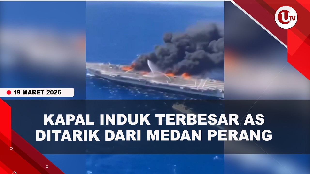 DIKERAHKAN LAWAN IRAN, KAPAL INDUK TERBESAR AS MALAH TERBAKAR HEBAT | U-NEWS