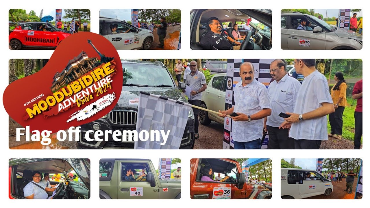 Flag of ceremony of Moodubidire Adventure Drive ~2024 | Season-4| Part-4 @SUN_ART