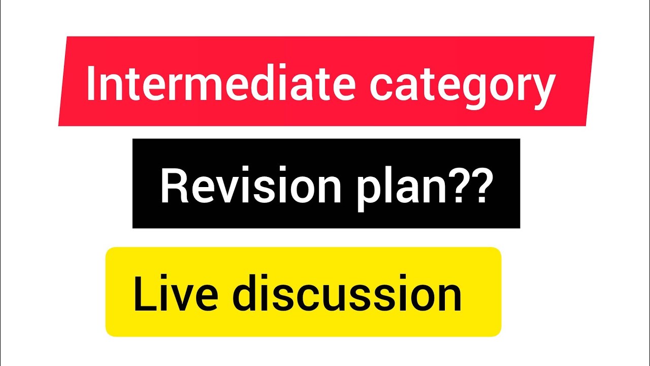 Intermediate category test Revision
