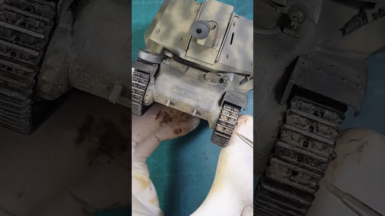 Создание гусениц для танка в три простых шага #tamiya #масштабнаямодель