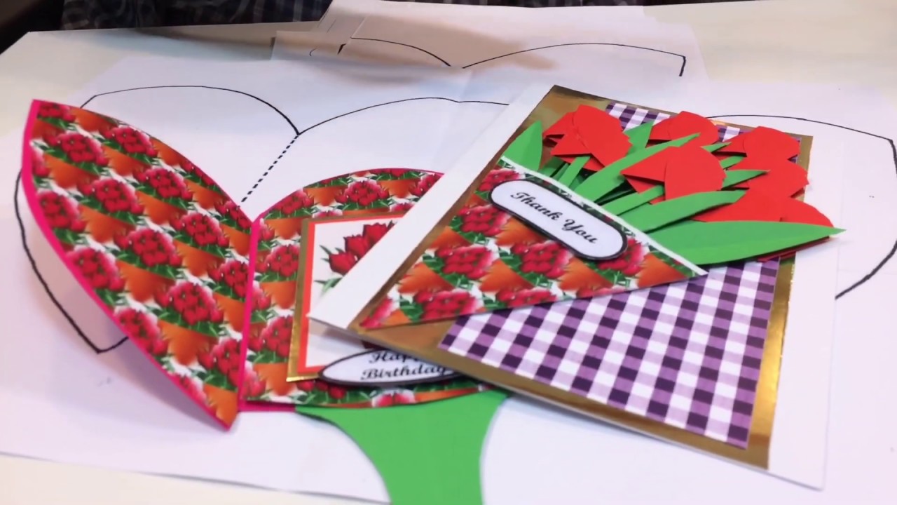 SP Tulip Card Craft Template Set What You Get from Alan and Barry