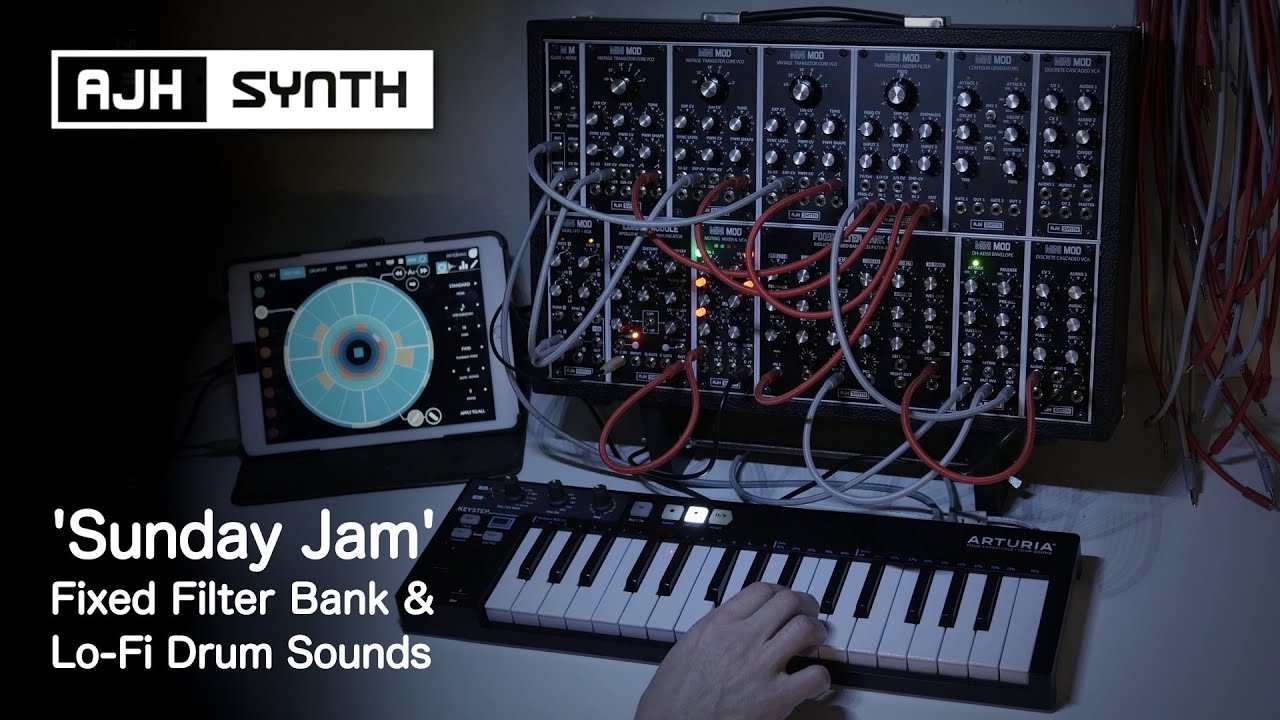 'Filter on Filter' Jam: Ladder into Fixed Filter Bank 914 & Lunar Module 'Bit-crushing' Drum Sounds