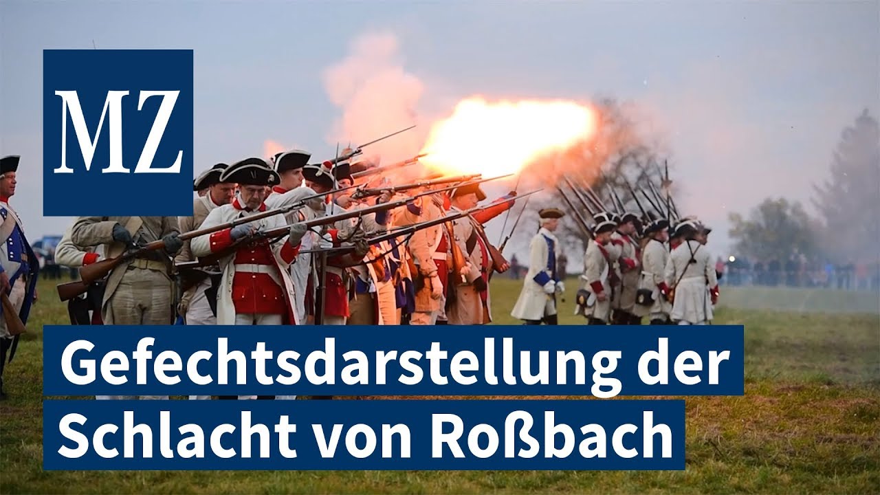 Gefechtsdarstellung der Schlacht in Ro&szlig;bach