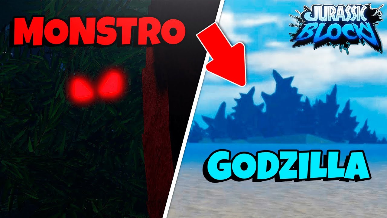 EXISTE O GODZILLA NO JURASSIC BLOCKY?! SEGREDOS E REFERÊNCIAS!! | ROBLOX