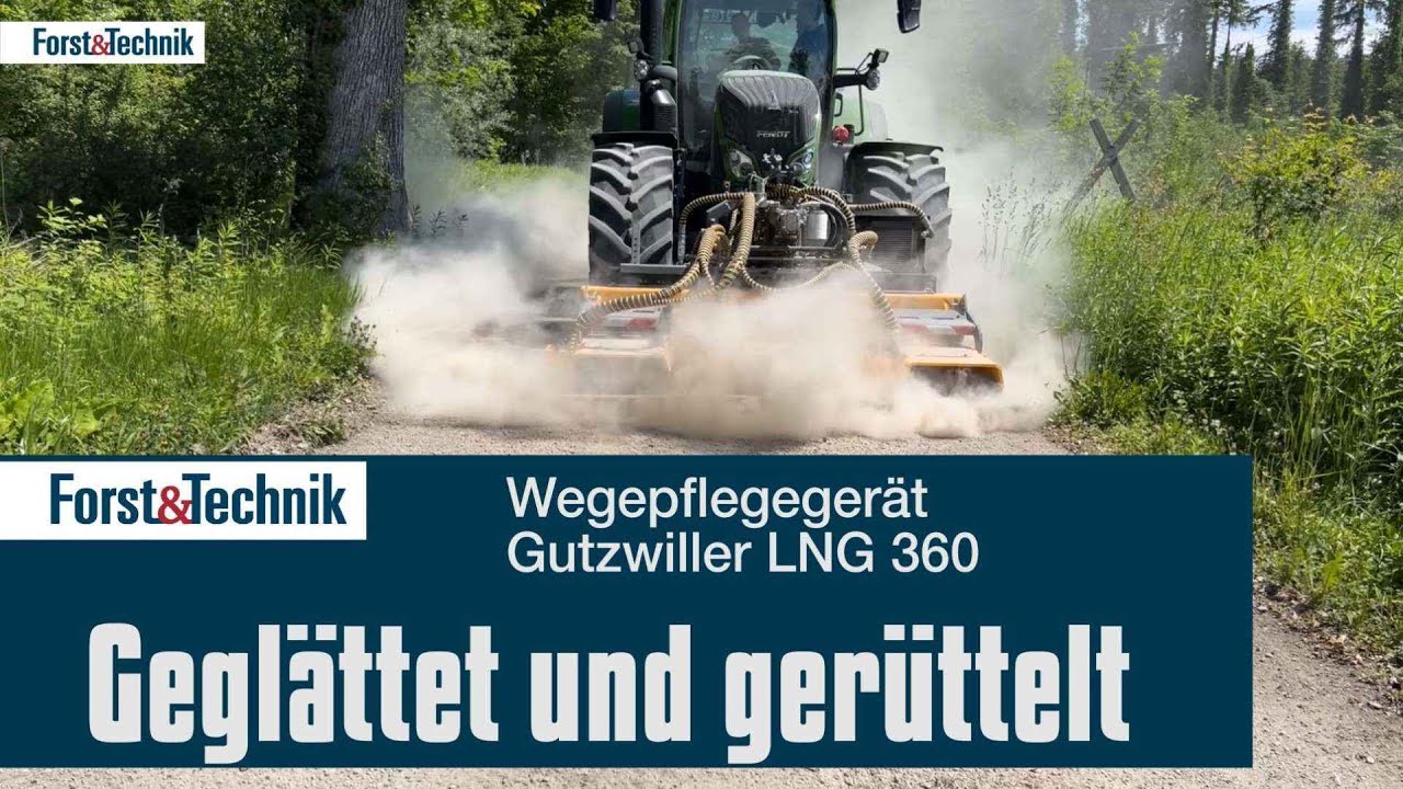 Geglättet und gerüttelt: Gutzwiller Wegepflegegerät LNG 360