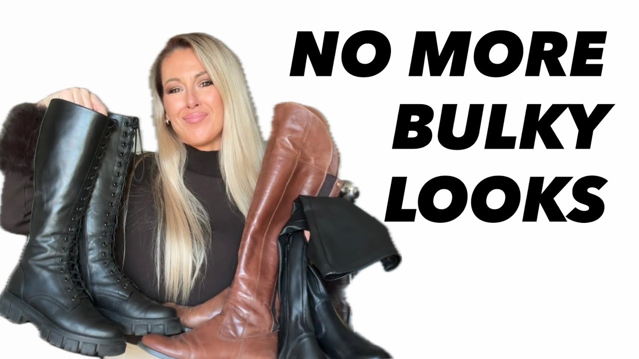 HOW TO STYLE FLAT BOOTS WITHOUT LOOKING BULKY 