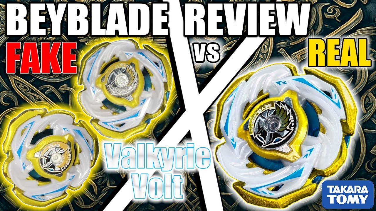 Real vs Fake Flame & SB Valkyrie Volt Beyblade X Unboxing Review