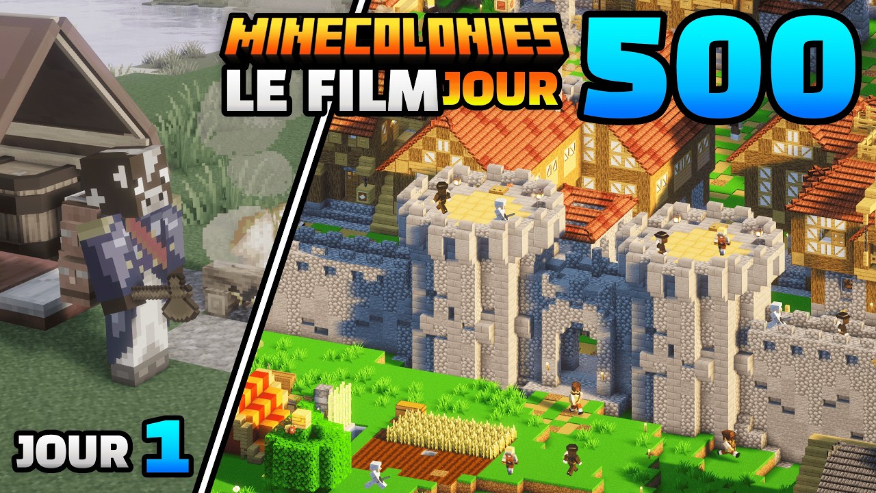 500 JOURS pour Construire un EMPIRE sur Minecraft [FILM COMPLET]