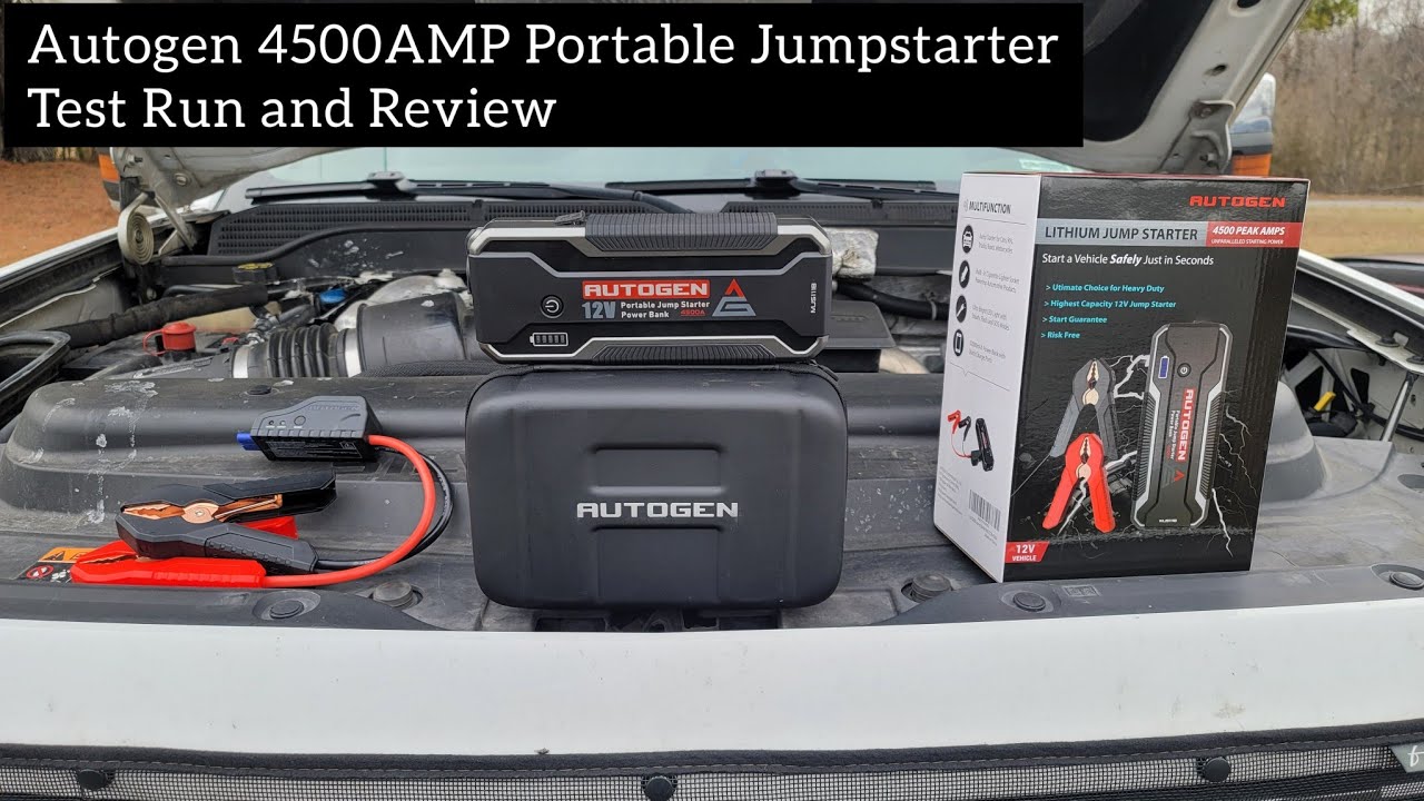 Autogen 4500 AMP Portable Jumpstarter Test Run and Review