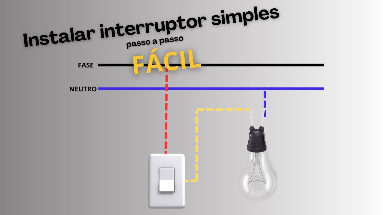 Como instalar interruptor simples