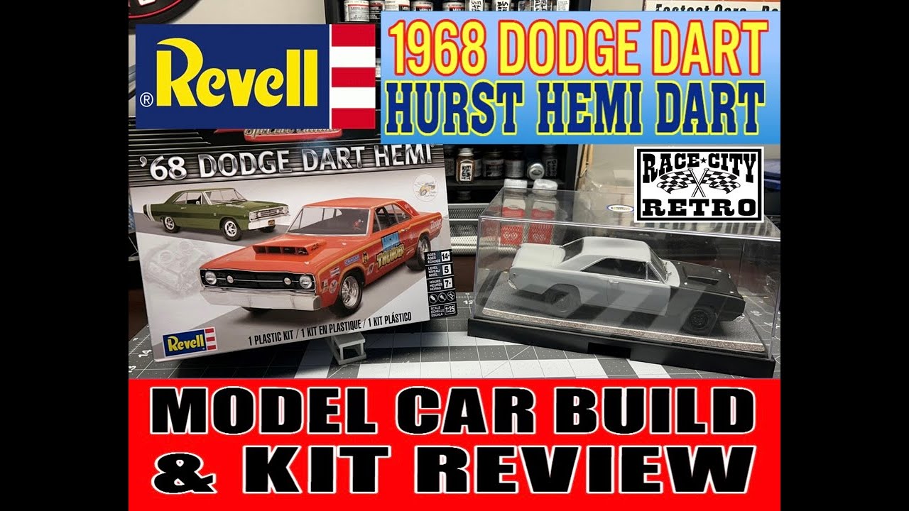 REVELL 1968 HEMI DART MODEL KIT BUILD AND REVIEW