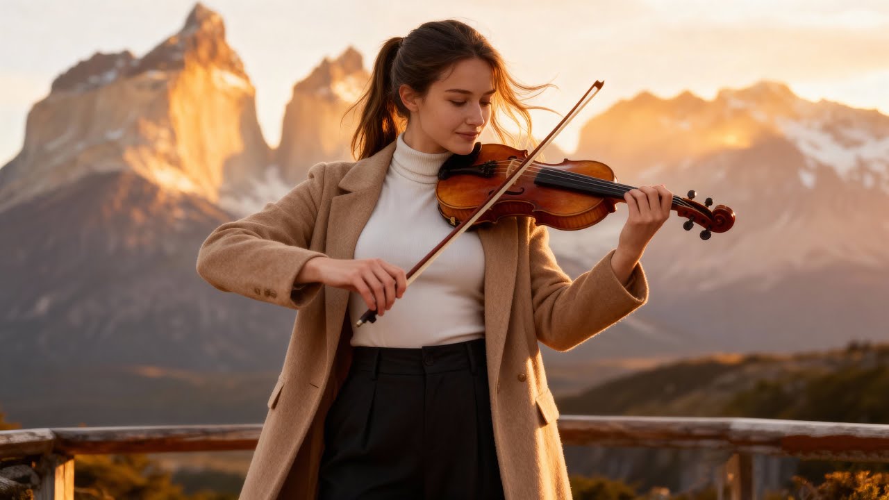 🎻🎹 Violin & Piano in Torres del Paine Sunset &ndash; Emotional Music for Relaxation & Sleep