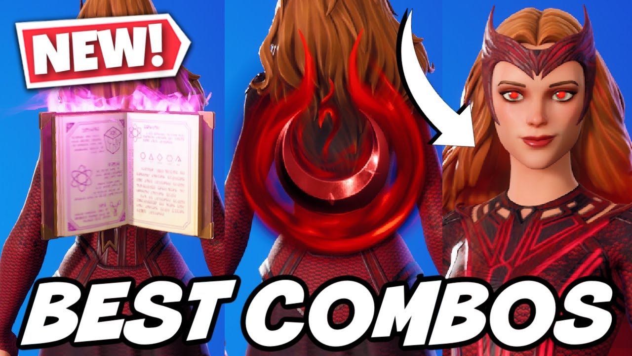 BEST COMBOS FOR *NEW* SCARLET WITCH SKIN (SCARLET WITCH BUNDLE)! - Fortnite