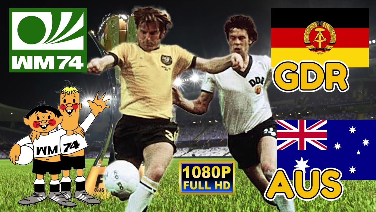 EAST GERMANY vs AUSTRALIA 2-0 / WORLD CUP GERMANY 1974 / Full HD 1080p