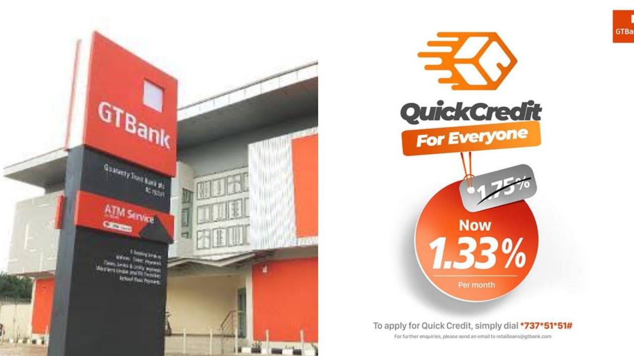 HOW TO GET GT BANK QUICK CREDIT LOAN|JEENAGERFINANCE