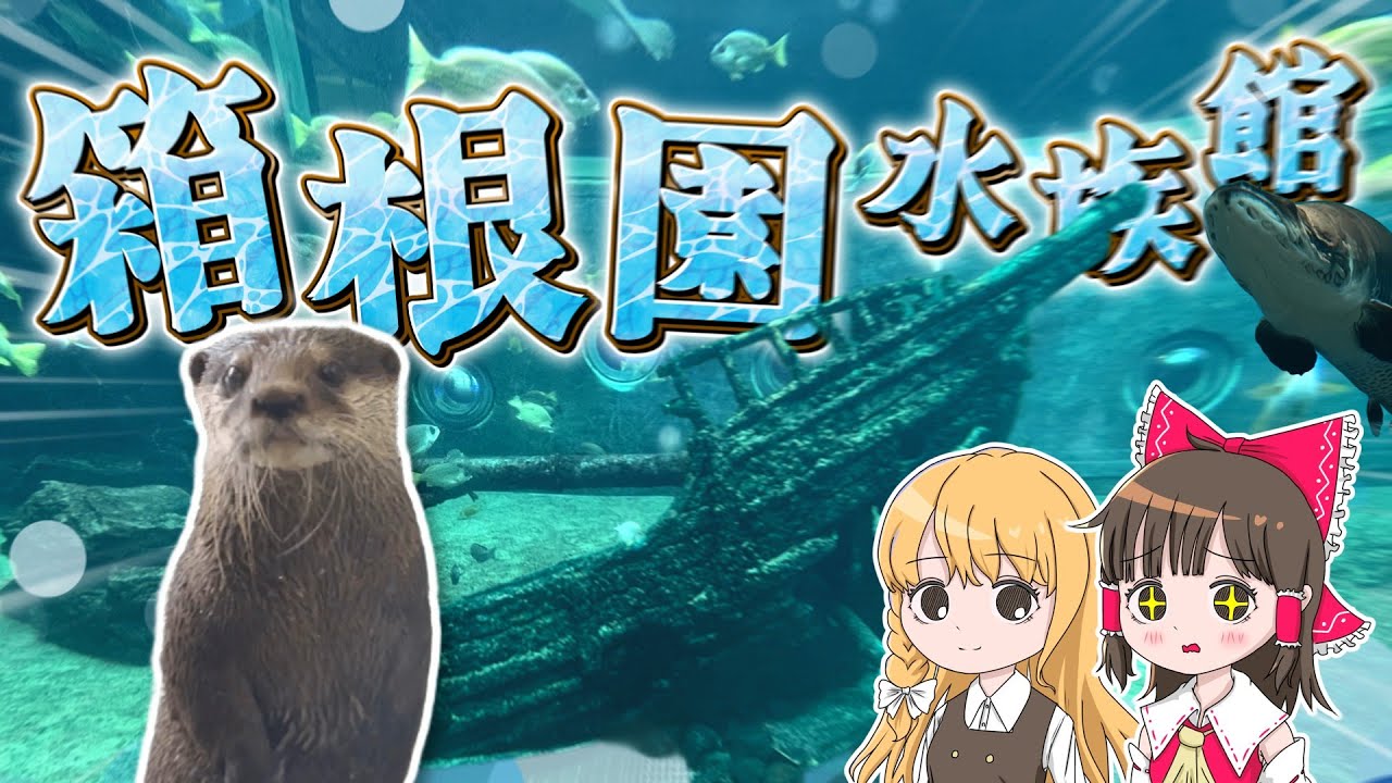 海賊船が沈んだ水族館!?箱根にある箱根園水族館が衝撃的すぎた！霊夢と魔理沙が箱根園水族館に行くよ【ゆっくり実況解説】【旅行Vlog】Vol.92