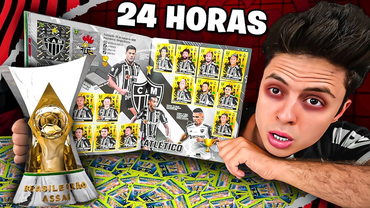 COMPLETEI O ÁLBUM DO BRASILEIRÃO EM 24 HORAS! - Desafio