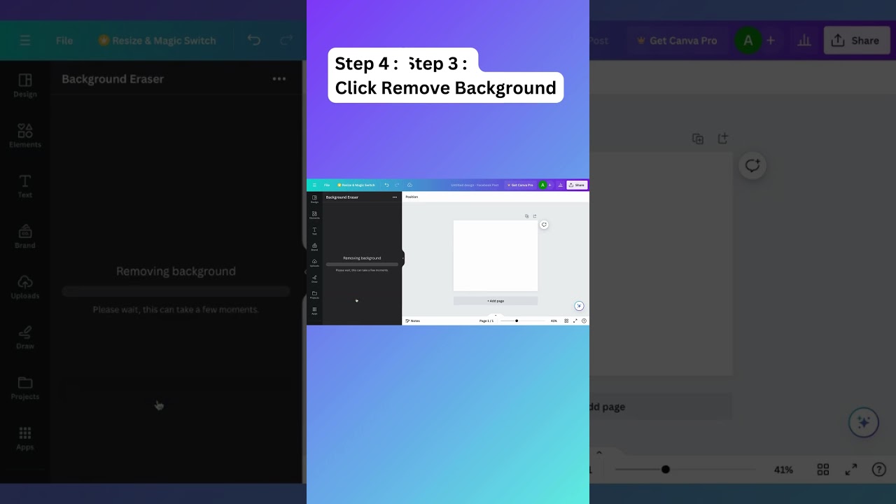 Background Eraser in Canva Free account | Canva Tutorial