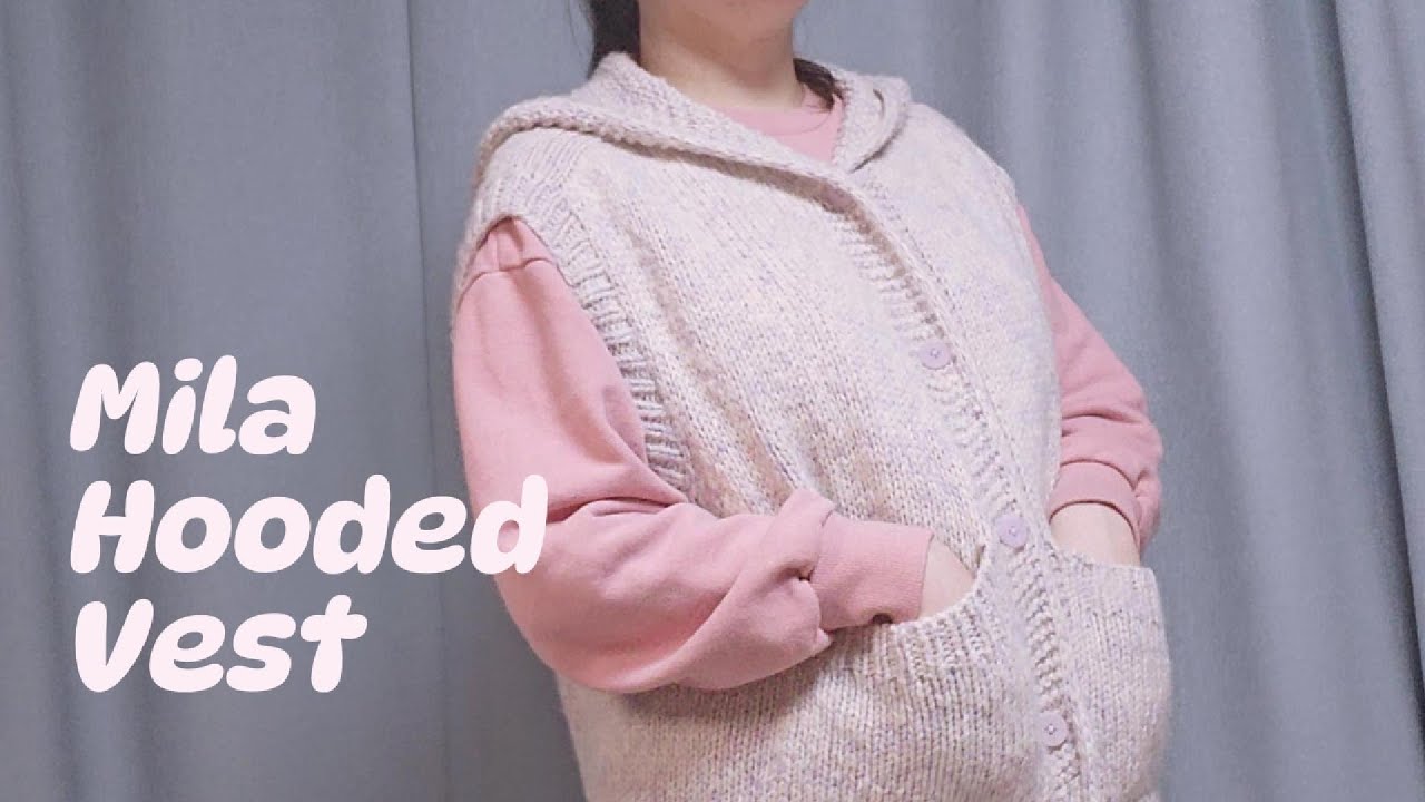 [뜨개로그] 봄 아직 안 왔지...? 밀라 후드 베스트 뜨기