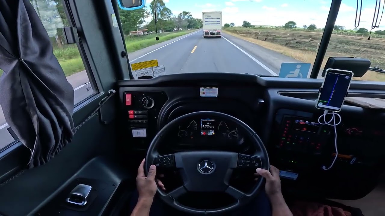 Ao volante, Viagem Satisfatória: Visão do Motorista 🚌 ​#Busologia #OnibusRodoviario #POV #viral #bus