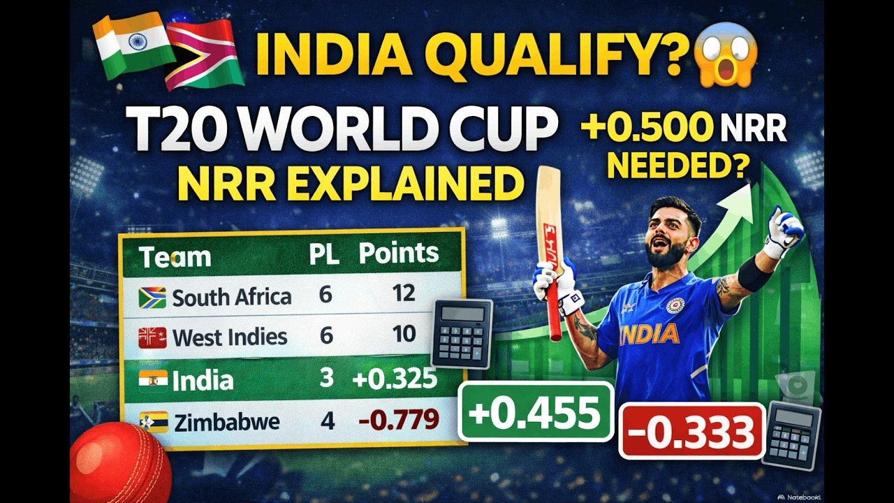 Net Run Rate (NRR) Explained | How India Can Qualify for Semifinal?