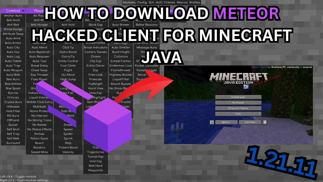 How To Download Meteor Hack Client For Minecraft Java