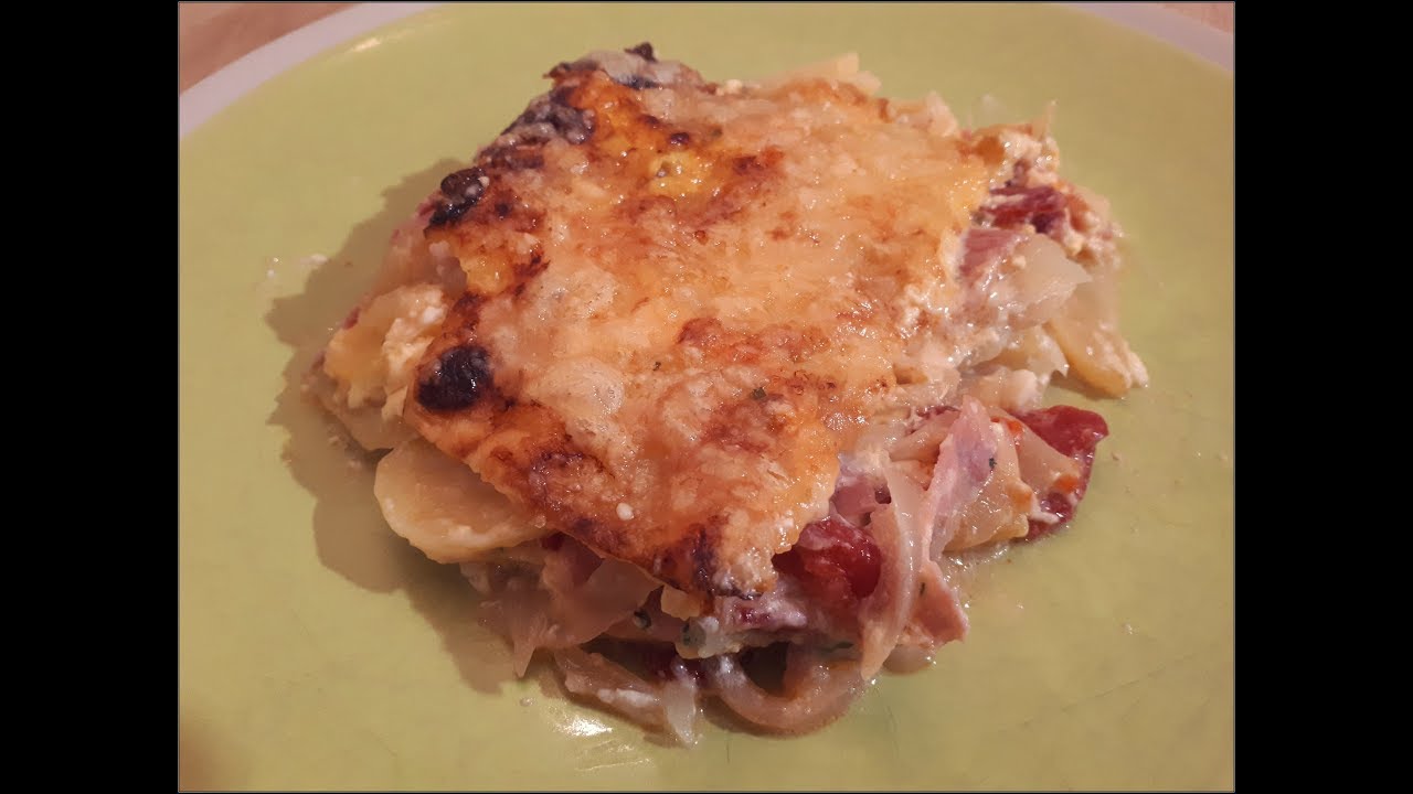 Gratin de pommes de terre au jambon et chorizo #9