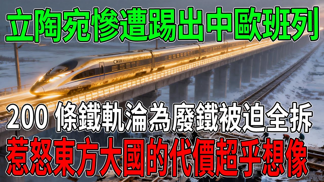 中國這招太狠了！立陶宛慘遭踢出中歐班列，200條鐵軌淪為廢鐵被迫全拆，惹怒東方大國的代價超乎想像！#中國#立陶宛#中歐班列#大國博弈#基建狂魔#鐵路工程#經濟制裁#地緣政治#國際新聞#深度解析
