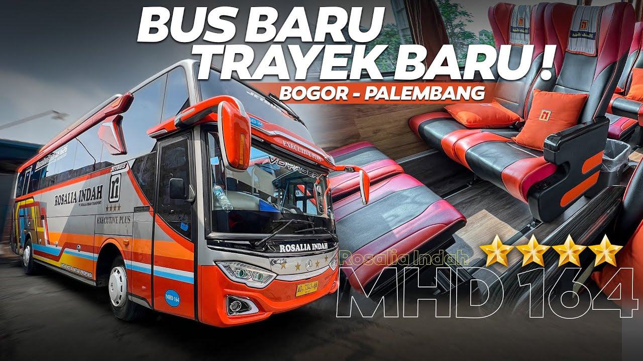LINE PERDANA ROSALIA INDAH BOGOR - PALEMBANG ‼️ Executive Plus MHD 164 Mercedes Benz 1626 [PART 1]