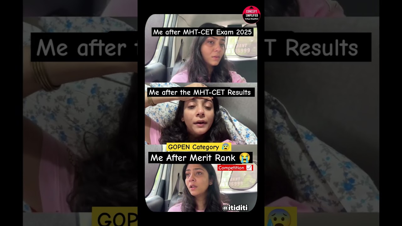 Pain of GOPEN Students 😭🫂 After Merit Rank | MHT CET 2025 #shorts #mhtcet2025 #mhtcet #cet2025 #cet
