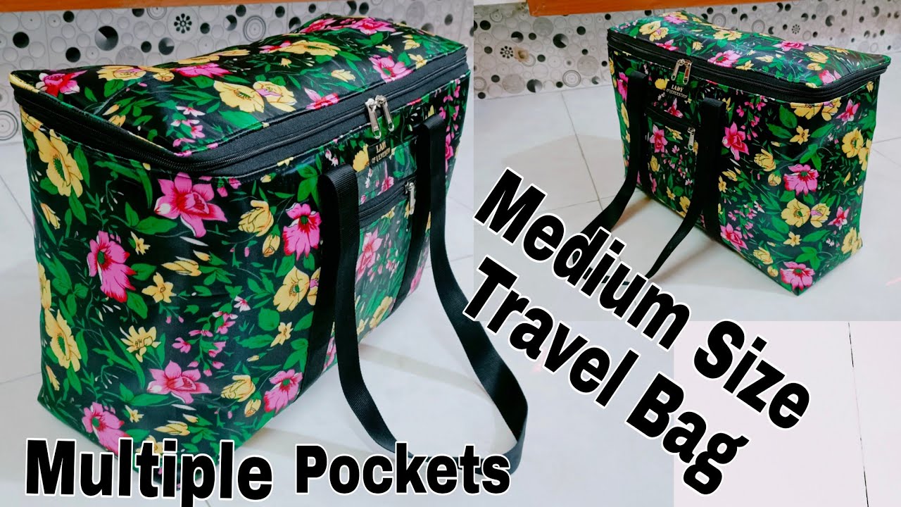 DIY: Medium Size Travel Bag With Multiple Pockets Tutorial By Anamika Mishra...