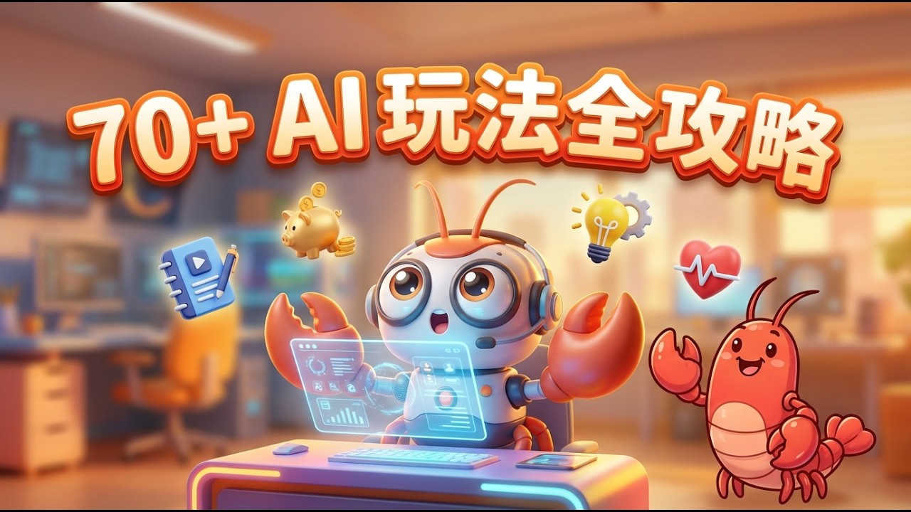OpenClaw 70+ 神仙级案例：全自动卷死同龄人
