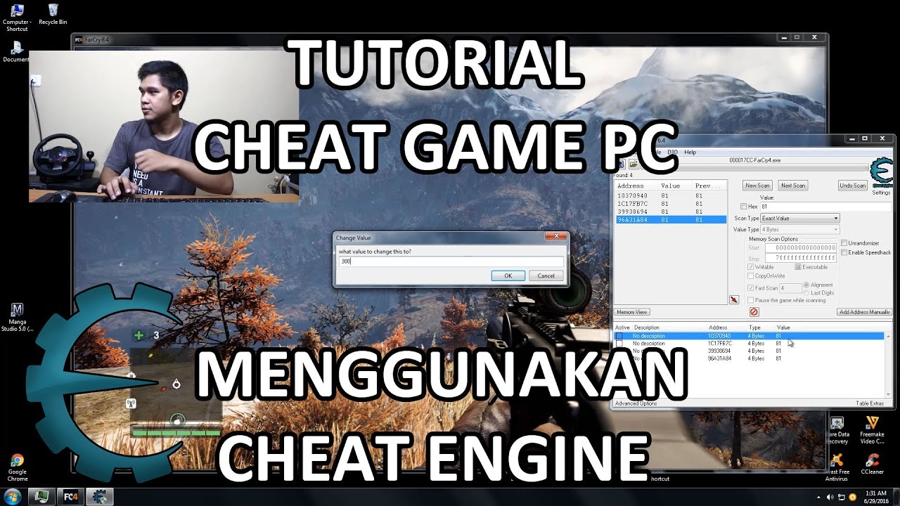 Tutorial Cheat Game PC Menggunakan Cheat Engine