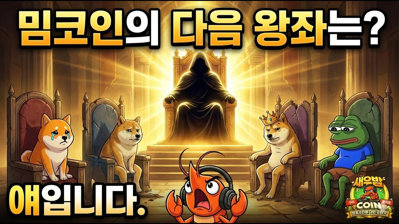 도지코인, 시바이누 비켜! 밈코인 판을 끝낼 '진짜 괴물'이 나타났다! #페페 #봉크 #무뎅