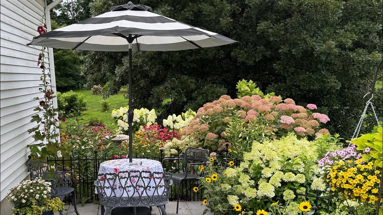 Turn Your Garden Into a Café Oasis: Colorful Flowers & DIY Container Ideas 💐☂️