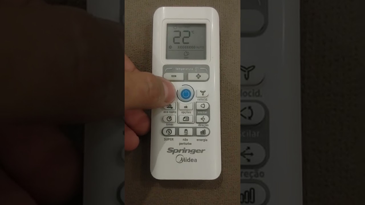 Como colocar o ar condicionado no Quente ou Frio Springer Midea