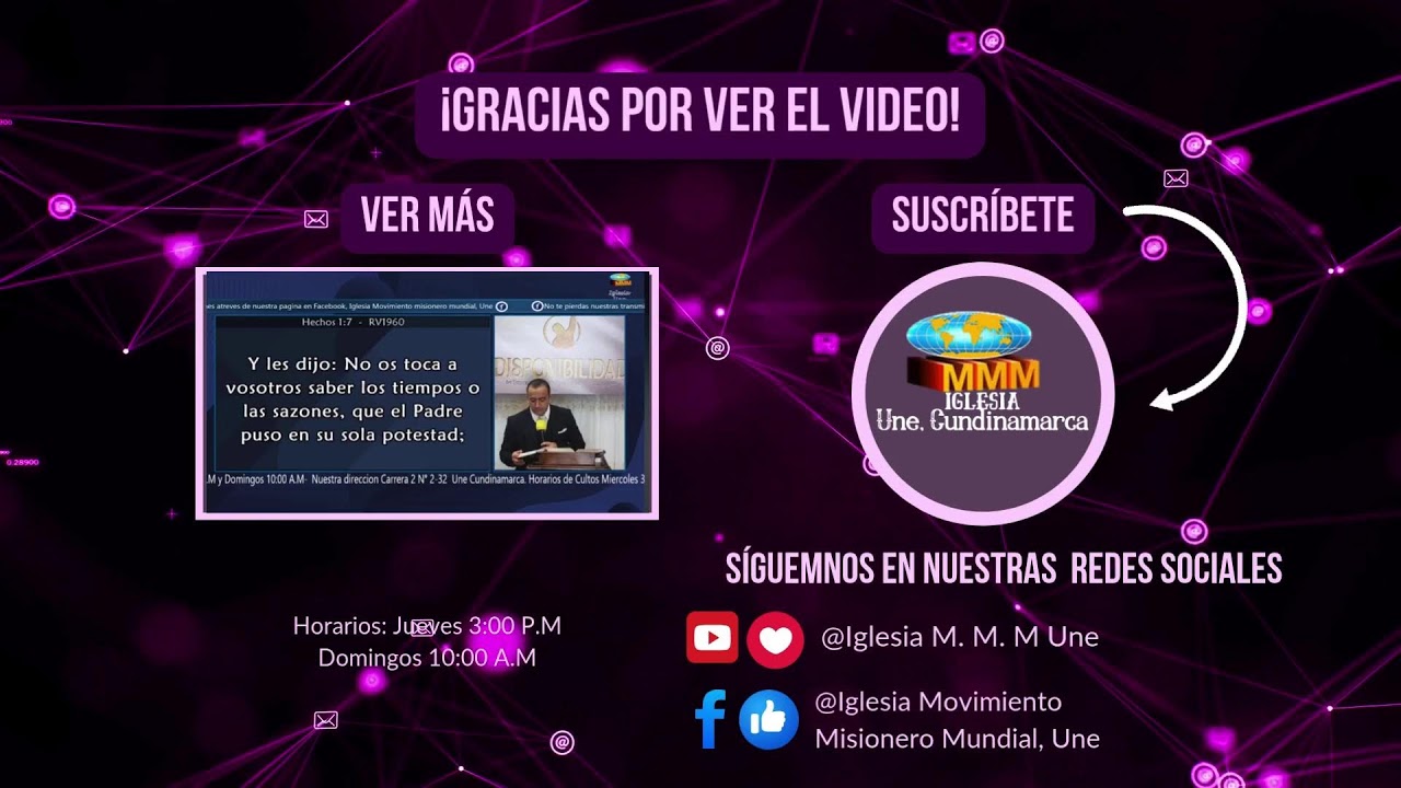 Transmisión en vivo de Iglesia M.M.M Une