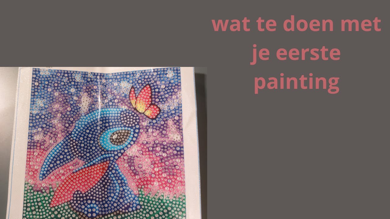 hoe begin je je eerste diamond painting klein formaat