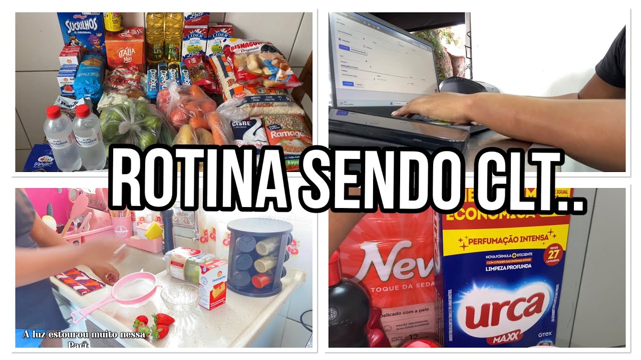 Rotina sendo CLT,vlog| compra pra semana| Vida real de uma dona de casa| ✨🏠👩🏽‍💻