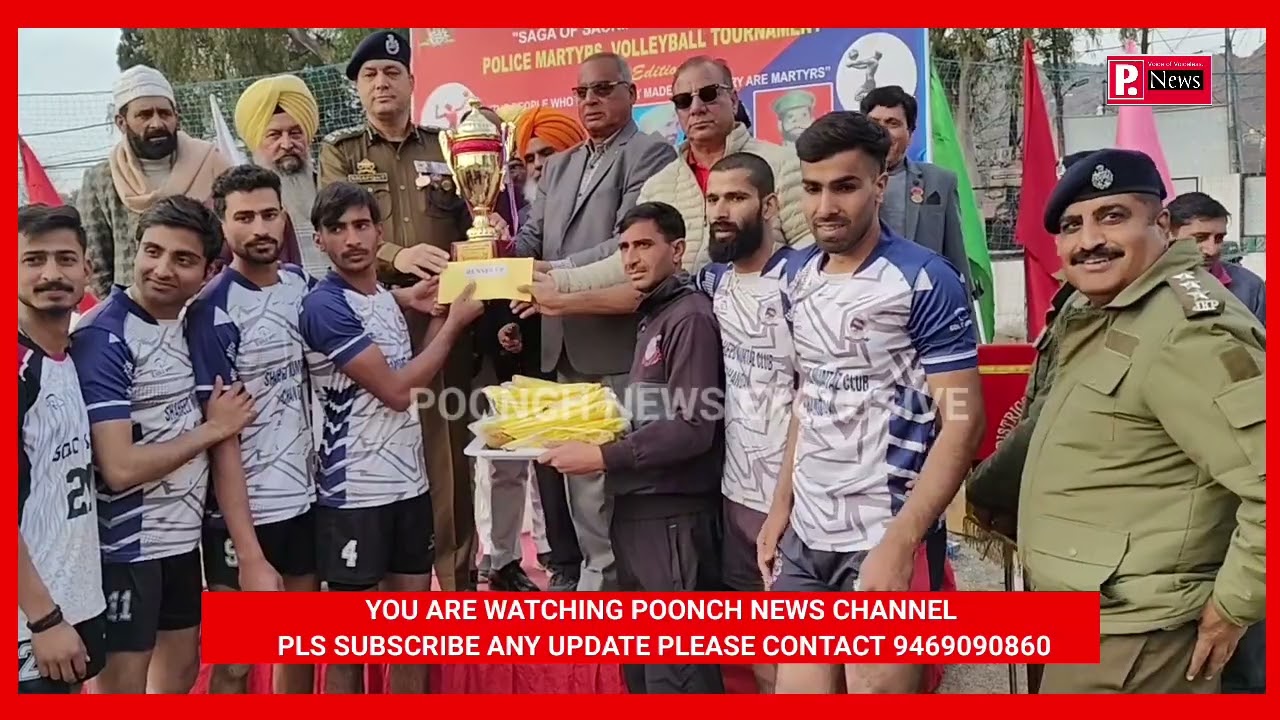 🏐 Manjeet Singh Club wins 1st Edition Police Martyrs Volleyball Tournament at Degree College Ground